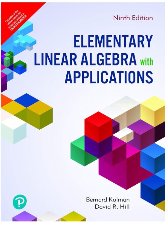 ELEMENTARY LINEAR ALGEBRA WITH APPLICATION